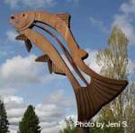 Fish Sculpture at Dog Bark Park